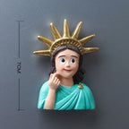 Cute Van Gogh Refrigerator Magnets Cartoon Magnetic Stickers Resin Souvenir Fridge Decoration Table Lamp Gift for Kids Birthday - Grand Goldman