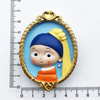 Cute Van Gogh Refrigerator Magnets Cartoon Magnetic Stickers Resin Souvenir Fridge Decoration Table Lamp Gift for Kids Birthday - Grand Goldman