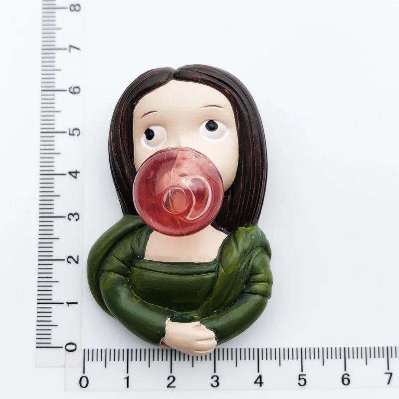 Cute Van Gogh Refrigerator Magnets Cartoon Magnetic Stickers Resin Souvenir Fridge Decoration Table Lamp Gift for Kids Birthday - Grand Goldman