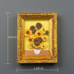 Cute Van Gogh Refrigerator Magnets Cartoon Magnetic Stickers Resin Souvenir Fridge Decoration Table Lamp Gift for Kids Birthday - Grand Goldman