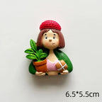 Cute Van Gogh Refrigerator Magnets Cartoon Magnetic Stickers Resin Souvenir Fridge Decoration Table Lamp Gift for Kids Birthday - Grand Goldman