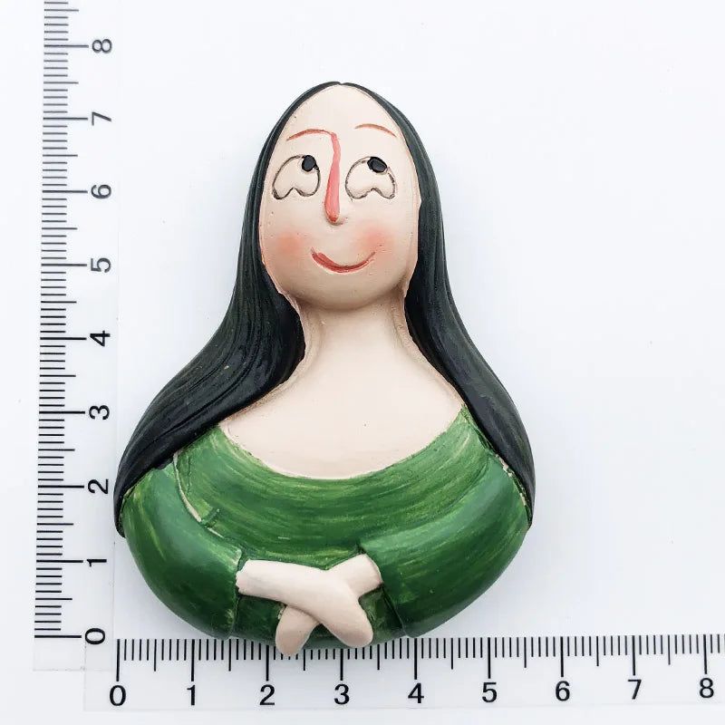 Cute Van Gogh Refrigerator Magnets Cartoon Magnetic Stickers Resin Souvenir Fridge Decoration Table Lamp Gift for Kids Birthday - Grand Goldman