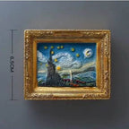 Cute Van Gogh Refrigerator Magnets Cartoon Magnetic Stickers Resin Souvenir Fridge Decoration Table Lamp Gift for Kids Birthday - Grand Goldman