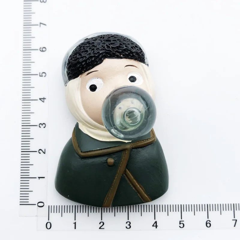 Cute Van Gogh Refrigerator Magnets Cartoon Magnetic Stickers Resin Souvenir Fridge Decoration Table Lamp Gift for Kids Birthday - Grand Goldman