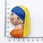 Cute Van Gogh Refrigerator Magnets Cartoon Magnetic Stickers Resin Souvenir Fridge Decoration Table Lamp Gift for Kids Birthday - Grand Goldman