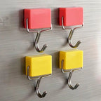 Cute flower Magnet Hook Refrigerator Magnet Creative Kitchen fridge stickers decoretion Seamless Hook Magnet Magnetic Hook - Grand Goldman