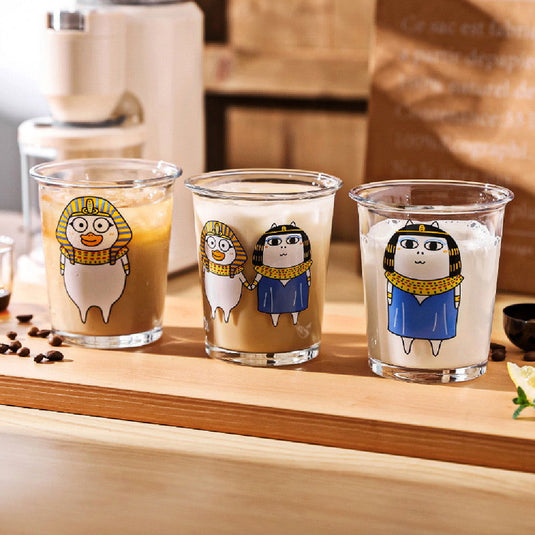 Cute Glass Home Drink Juice Milk - Grand Goldman