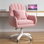 Cute Office Chair Home Computer Chairs Adjustable Task Chairs Modern Office Chair Makeup Chair 360° Swivel Computer Chair Mid Back Chair. - Grand Goldman