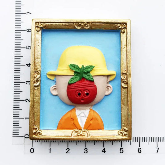 Cute Van Gogh Refrigerator Magnets Cartoon Magnetic Stickers Resin Souvenir Fridge Decoration Table Lamp Gift for Kids Birthday - Grand Goldman