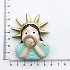 Cute Van Gogh Refrigerator Magnets Cartoon Magnetic Stickers Resin Souvenir Fridge Decoration Table Lamp Gift for Kids Birthday - Grand Goldman