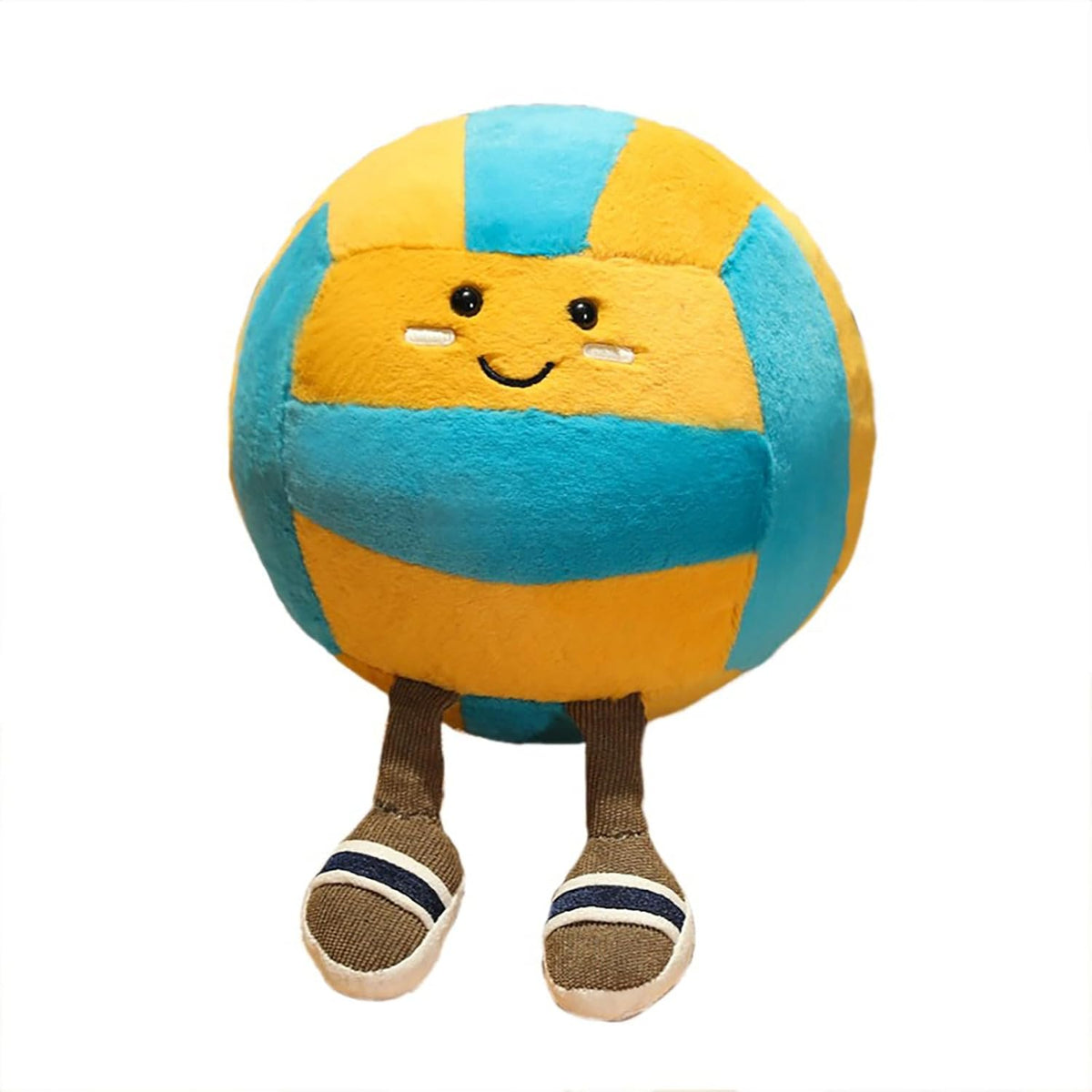 Cute Volleyball Ball Pillow Soft Sports Throw Pillow, Funny Plush Volleyball Gift for Room Decor(Volleyball, 11inches) - Grand Goldman