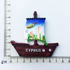 Cyprus Salamis Fridge Magnets Europe Tourism Memorial Souvenir Magnetic Refrigerator Sticker Collection Handicraft Gift - Grand Goldman