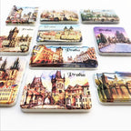 Czech Prague Old Town Charles Bridge Cultural Landscape Tourism Souvenir Craft Decoration Refrigerator Sticker Home Decor Gifts - Grand Goldman