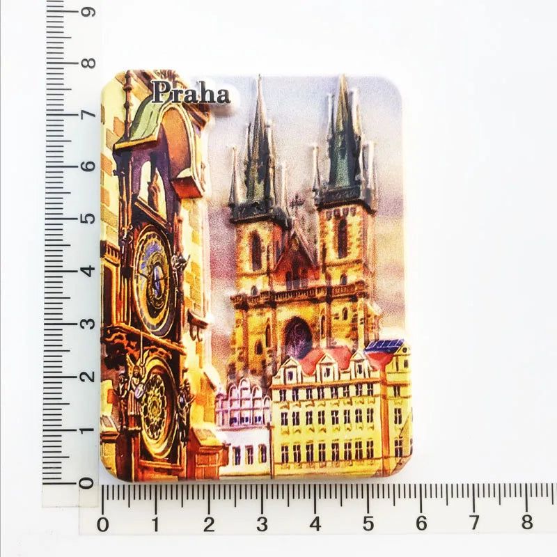 Czech Prague Old Town Charles Bridge Cultural Landscape Tourism Souvenir Craft Decoration Refrigerator Sticker Home Decor Gifts - Grand Goldman