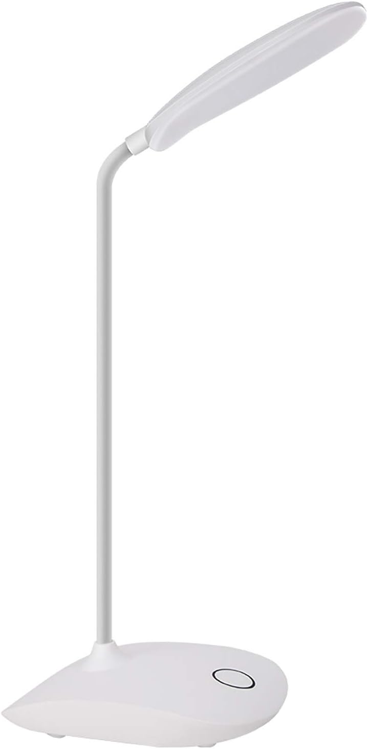 DEEPLITE LED Desk Lamp with Flexible Gooseneck 3 Level Brightness, Battery Operated Table Lamp 5W Touch Control,Compact Portable lamp for Dorm Study Office Bedroom,Eye-Caring and Energy Saving - Grand Goldman