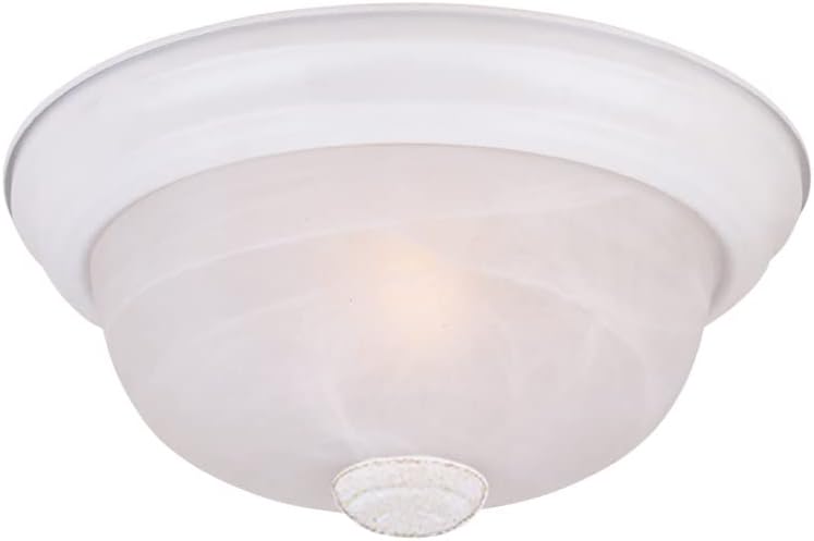 DESIGNERS FOUNTAIN 3-Light Flush Mount Ceiling Light, 15 Inch Lighting Fixture for Kitchen, Bedroom, Bathroom, and Hallway, White Alabaster Glass, Oil Rubbed Bronze, 1257L-ORB-AL - Grand Goldman
