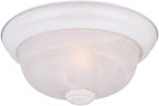 DESIGNERS FOUNTAIN 3-Light Flush Mount Ceiling Light, 15 Inch Lighting Fixture for Kitchen, Bedroom, Bathroom, and Hallway, White Alabaster Glass, Oil Rubbed Bronze, 1257L-ORB-AL - Grand Goldman