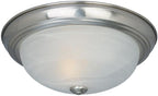 DESIGNERS FOUNTAIN 3-Light Flush Mount Ceiling Light, 15 Inch Lighting Fixture for Kitchen, Bedroom, Bathroom, and Hallway, White Alabaster Glass, Oil Rubbed Bronze, 1257L-ORB-AL - Grand Goldman