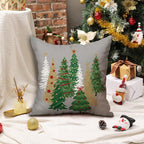 DFXSZ Christmas Pillow Covers 18x18 Inch Set of 2 Christmas Tree Decorative Green Throw Pillows Winter Christmas Decor for Home Couch TH-50B18 - Grand Goldman