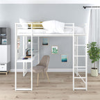 DHP Abode Full Size Metal Loft Bed, Black - Grand Goldman