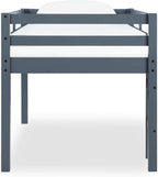 DHP Milton Twin Loft Bed, Space Saving Design, Solid Pine Wood, White Finish - Grand Goldman