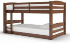DHP Sierra Twin Bunk Bed, Mocha Finish, Solid Wood Construction, Small Space Living Approved - Grand Goldman