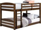 DHP Sierra Twin Bunk Bed, Mocha Finish, Solid Wood Construction, Small Space Living Approved - Grand Goldman