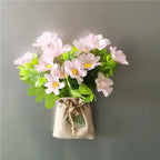 DIY Artificial Flower with Linen Bag Fake Flowers with Magnet Fridge Magnetic Stickers  Simulation Flower Home Decor - Grand Goldman