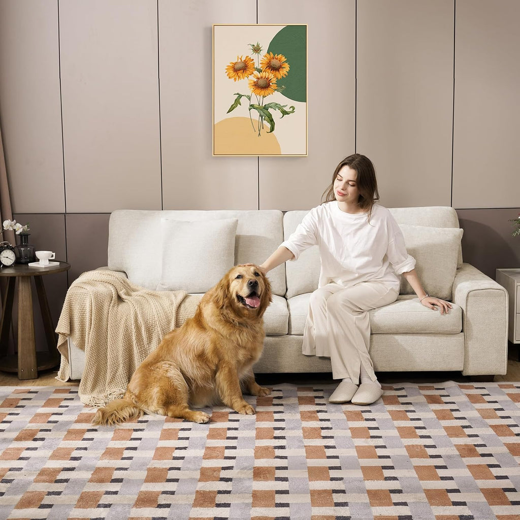 DOPEDIO Modern Living Room Chenille Recliner Sofa Small Sofa,loveseat Sofa,Removable Sofa Cover Space Spring Cushions and Solid Wood Frame, Easy to Install (71.25inch，Beige) - Grand Goldman