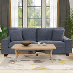 DOPEDIO Modern Living Room Chenille Recliner Sofa Small Sofa,loveseat Sofa,Removable Sofa Cover Space Spring Cushions and Solid Wood Frame, Easy to Install (71.25inch，Beige) - Grand Goldman