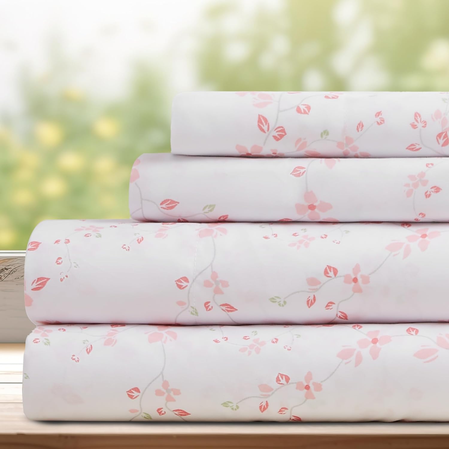 DREAMCARE King Size Sheets Set – 4 pcs Cooling Sheets – up to 21” Deep Pocket King Sheet Set – Hotel Luxury Sheets & Pillowcases – Superior Softness 100% Fine Microfiber with Side Pocket – Gray - Grand Goldman