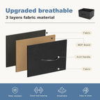 DUMOS Dresser for Bedroom, Storage Drawers, Fabric Storage Tower with 9 Drawers, Chest of Drawers with Fabric Bins, Sturdy Metal Frame, Wood Tabletop for Kids Room, Closet, Entryway, Nursery - Grand Goldman