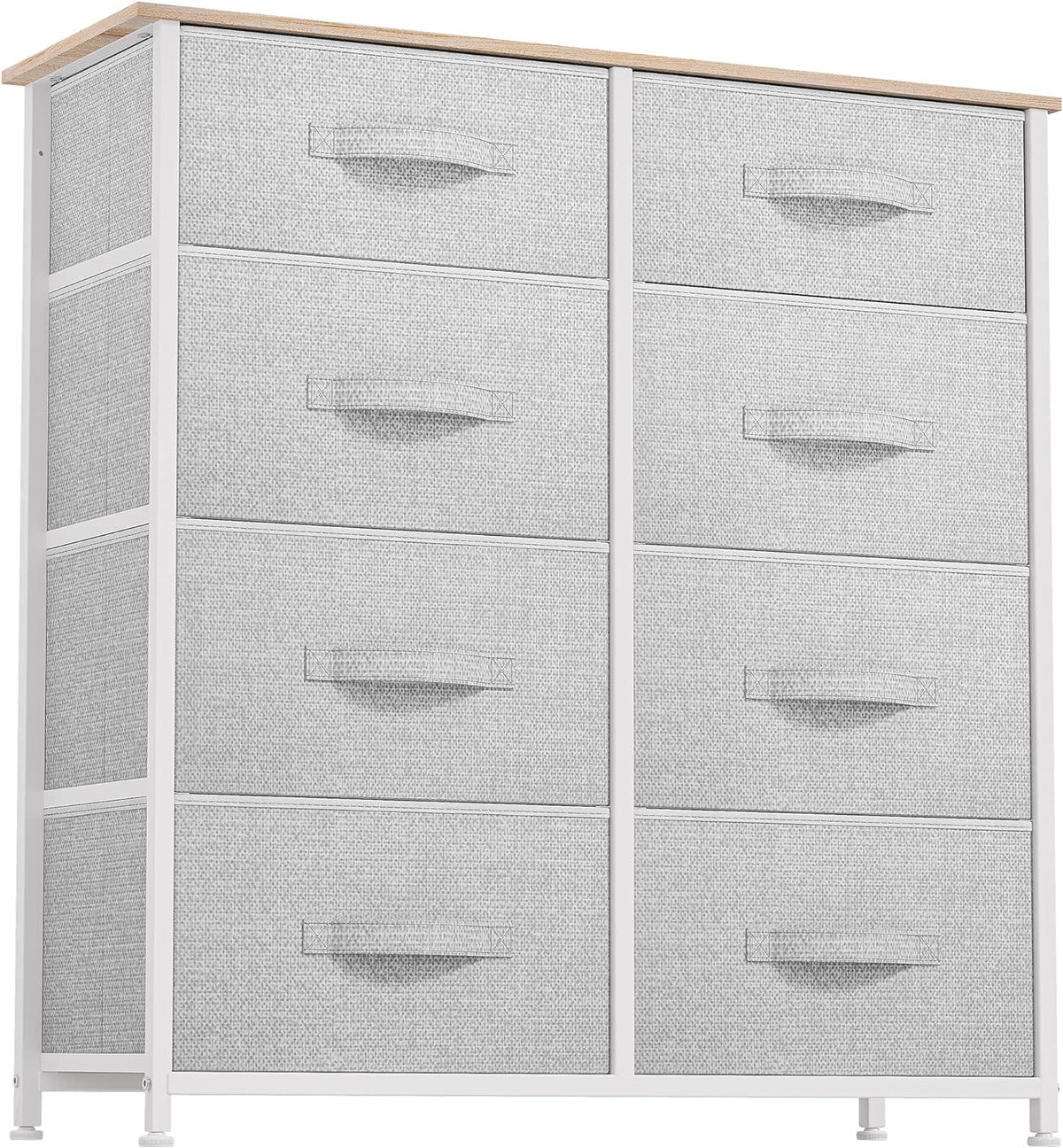 DWVO 5 Dresser for Bedroom, Fabric Dresser with 5 Drawers, Chest of Drawers for Closet, Black Dresser & Chest of Drawers - Grand Goldman