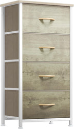 DWVO 5 Dresser for Bedroom, Fabric Dresser with 5 Drawers, Chest of Drawers for Closet, Black Dresser & Chest of Drawers - Grand Goldman