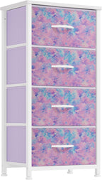 DWVO 5 Dresser for Bedroom, Fabric Dresser with 5 Drawers, Chest of Drawers for Closet, Black Dresser & Chest of Drawers - Grand Goldman