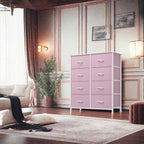 DWVO 5 Dresser for Bedroom, Fabric Dresser with 5 Drawers, Chest of Drawers for Closet, Black Dresser & Chest of Drawers - Grand Goldman