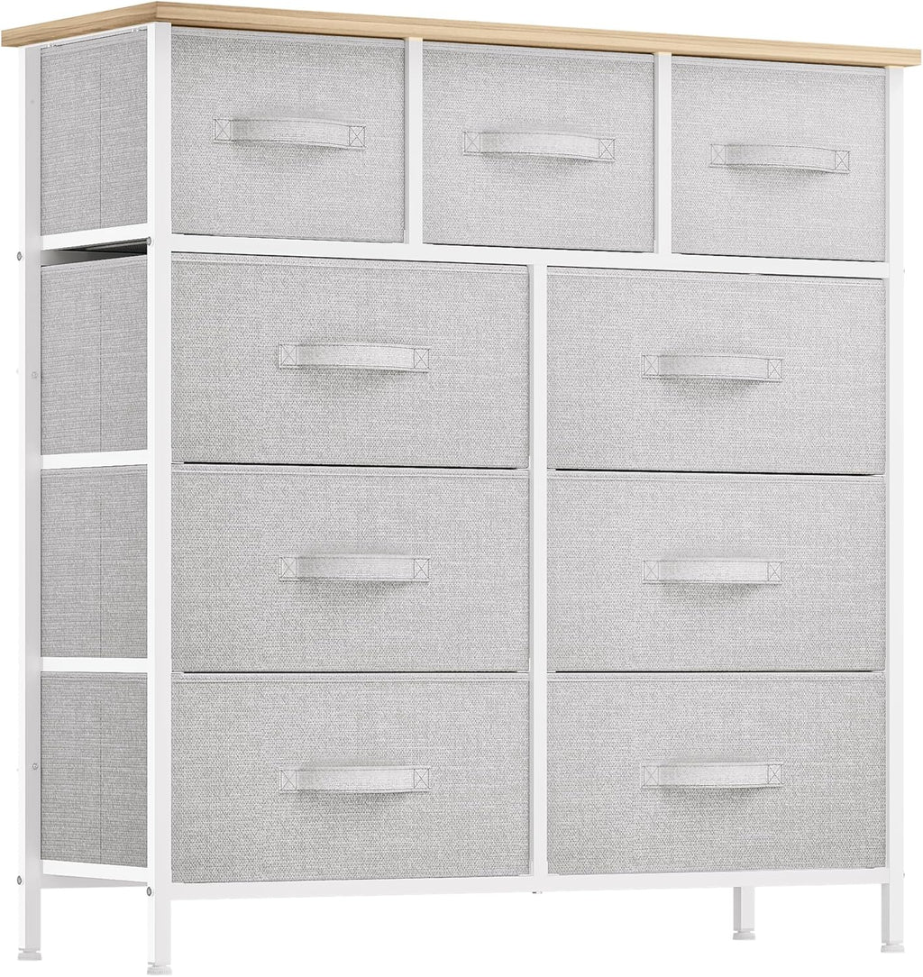 DWVO 5 Dresser for Bedroom, Fabric Dresser with 5 Drawers, Chest of Drawers for Closet, Black Dresser & Chest of Drawers - Grand Goldman