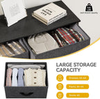 DWVO 5 Dresser for Bedroom, Fabric Dresser with 5 Drawers, Chest of Drawers for Closet, Black Dresser & Chest of Drawers - Grand Goldman