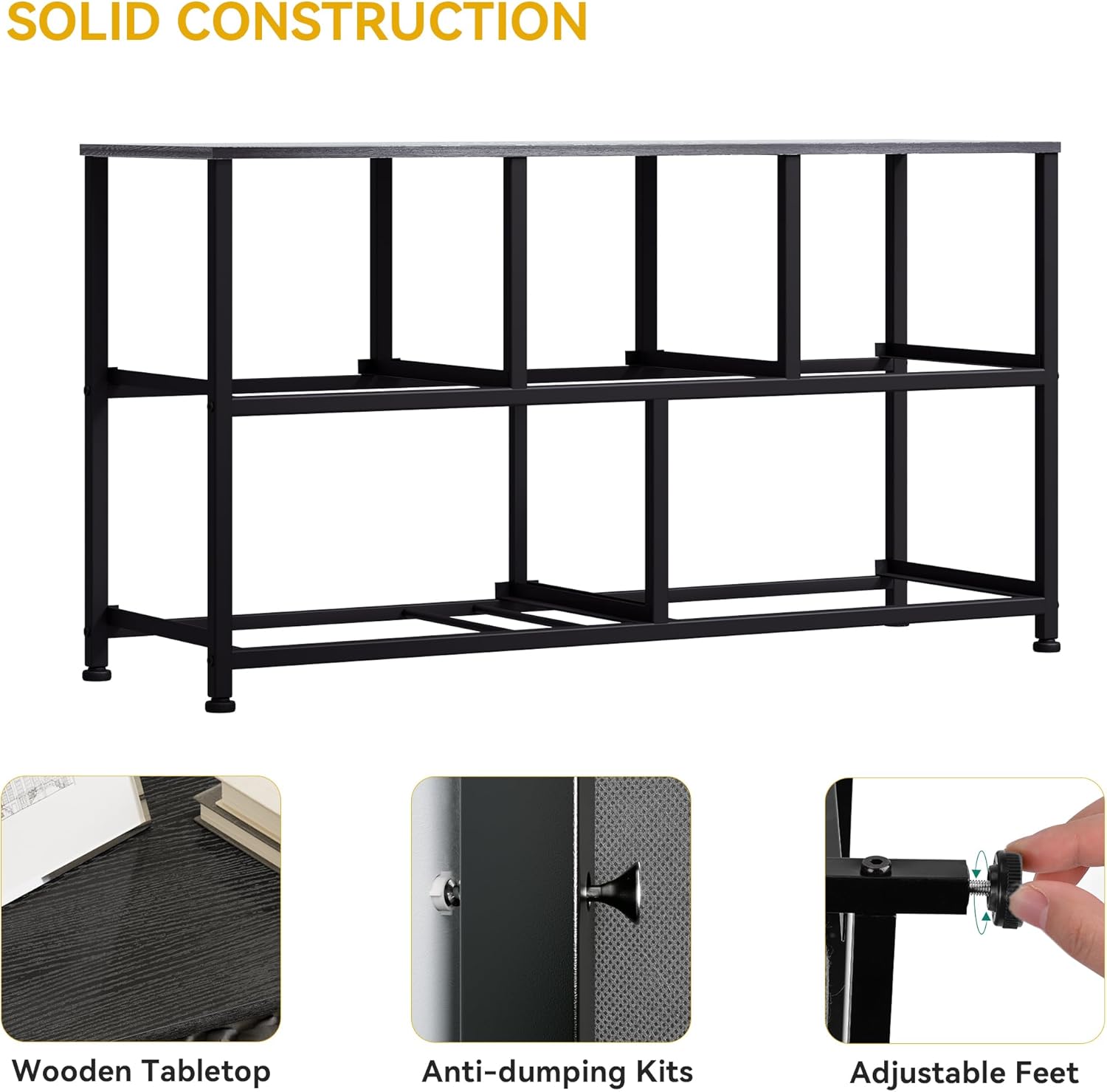 DWVO 5 Dresser for Bedroom, Fabric Dresser with 5 Drawers, Chest of Drawers for Closet, Black Dresser & Chest of Drawers - Grand Goldman