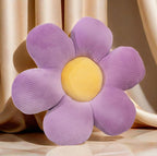 Daisy Pillow, 2Pcs Flower Pillows, Pink White Preppy Throw Pillows Set, Preppy Girls Room Decor Aesthetic Decorative Pillows for Bed Bedroom Couch Sofa 15.35IN - Grand Goldman