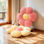 Daisy Pillow, 2Pcs Flower Pillows, Pink White Preppy Throw Pillows Set, Preppy Girls Room Decor Aesthetic Decorative Pillows for Bed Bedroom Couch Sofa 15.35IN - Grand Goldman