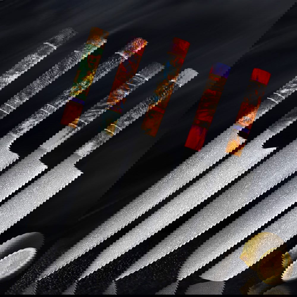 Damascus knife set - Grand Goldman