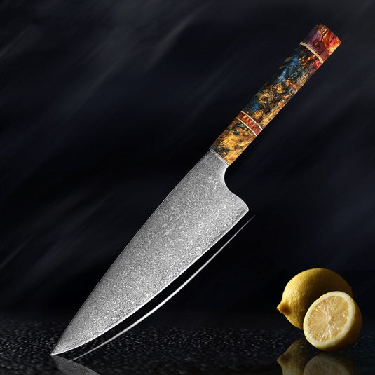 Damascus knife set - Grand Goldman