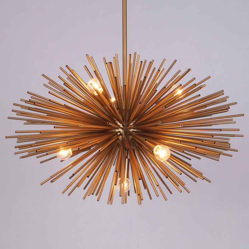 Dandelion Hedgehog Ball Sea Urchin Geometric Ball Sample Room Chandelier - Grand Goldman