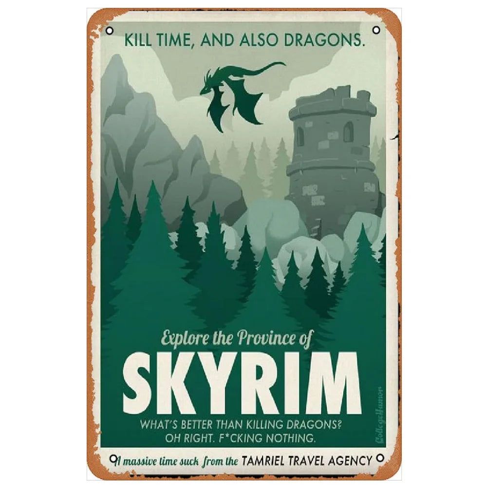 Decor Classic Movie Vintage Metal Signs Tin Sign Cat Lday Darkness Funny Poster Decor for Bar Pub Club Man Cave Wall Decoration - Grand Goldman