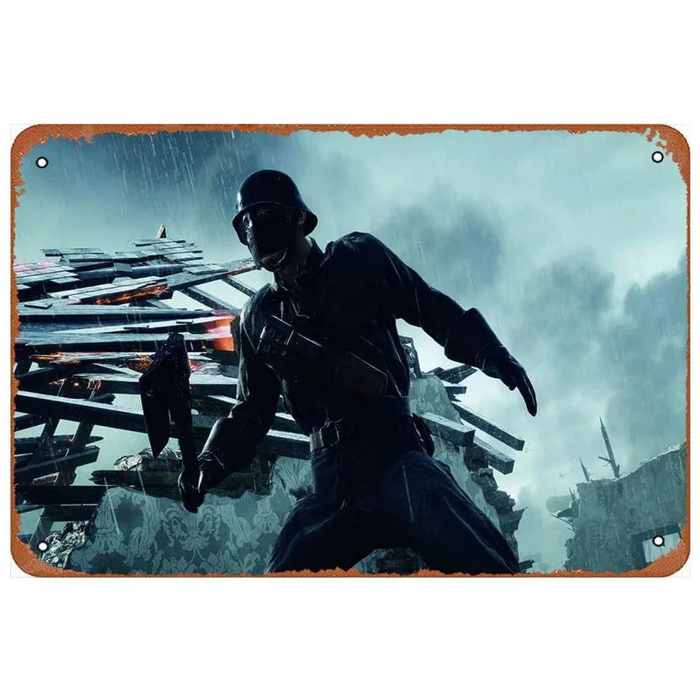 Decor Classic Movie Vintage Metal Signs Tin Sign Cat Lday Darkness Funny Poster Decor for Bar Pub Club Man Cave Wall Decoration - Grand Goldman