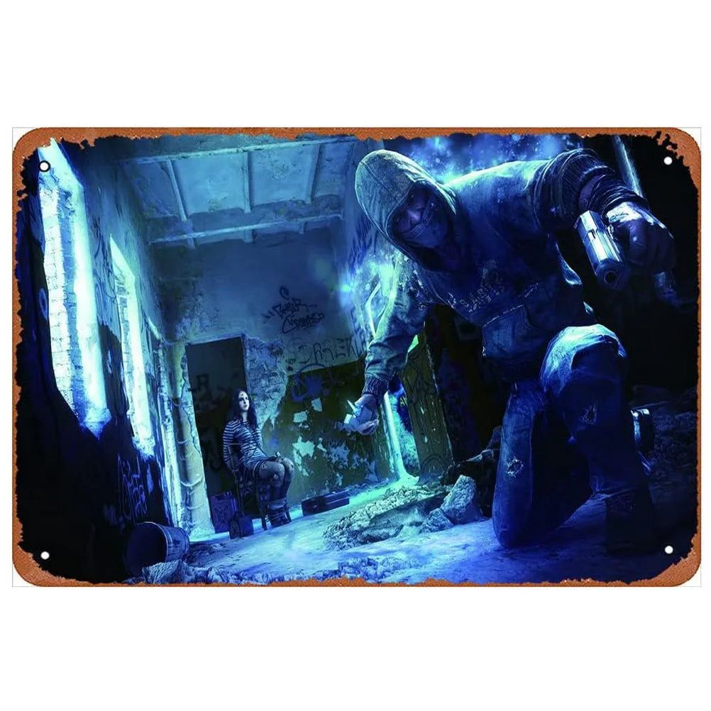 Decor Classic Movie Vintage Metal Signs Tin Sign Cat Lday Darkness Funny Poster Decor for Bar Pub Club Man Cave Wall Decoration - Grand Goldman