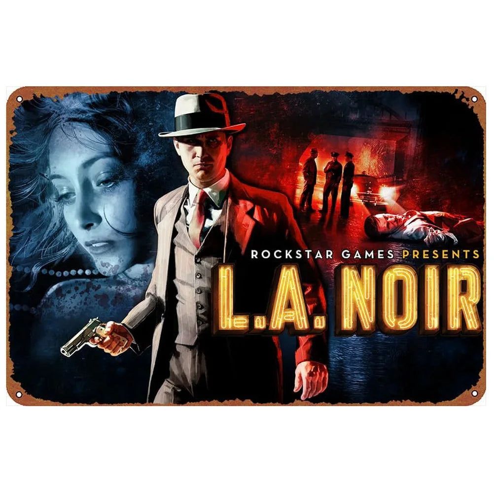 Decor Classic Movie Vintage Metal Signs Tin Sign Cat Lday Darkness Funny Poster Decor for Bar Pub Club Man Cave Wall Decoration - Grand Goldman