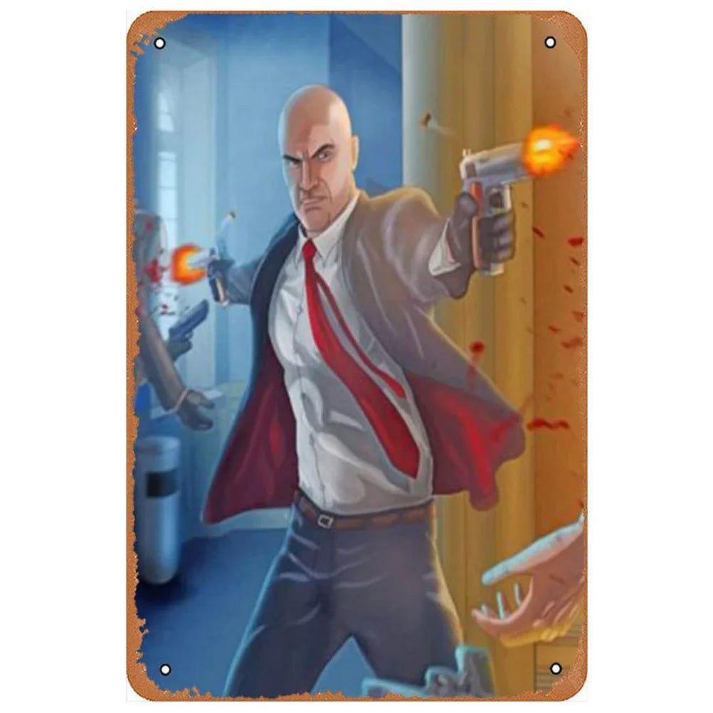 Decor Old Movie Vintage Metal Signs Tin Sign Red Dead Redemption Funny Poster Decor for Bar Pub Club Man Cave Wall Decoration - Grand Goldman