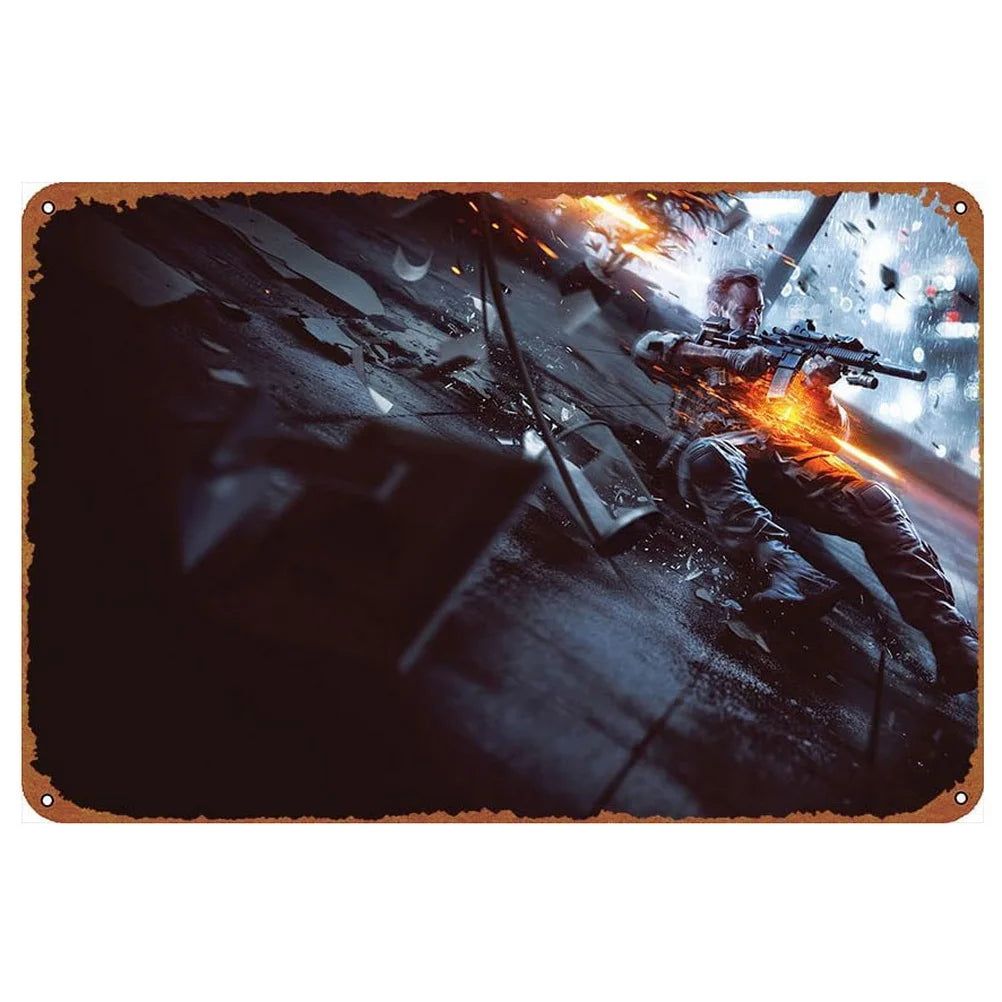 Decor Old Movie Vintage Metal Signs Tin Sign Red Dead Redemption Funny Poster Decor for Bar Pub Club Man Cave Wall Decoration - Grand Goldman